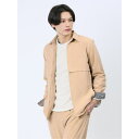 TAKA-Q MEN ストレッチ シャンブレーツイル シャツアウター(セットアップ可能) トップス