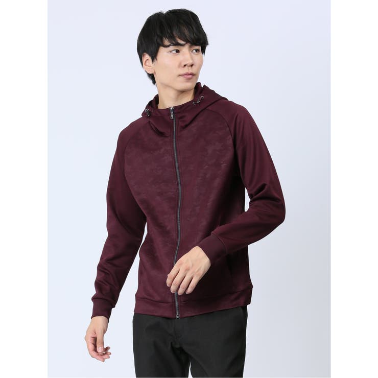 【10%OFFクーポン!11/27(木)1:59まで】TAKA-Q MEN SOFT CUSHION エンボス フルジップパーカー(セットアップ可能) トップス