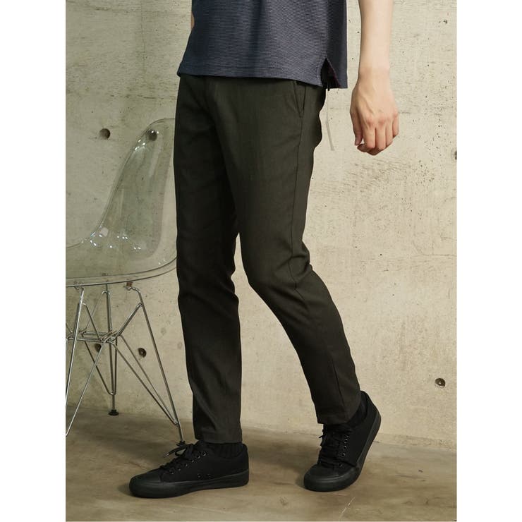【10％OFFクーポン！2/10(火)1:59まで】TAKA-Q MEN クロスストレッチ トラウザーパンツ カルゼ パンツ・ズボン