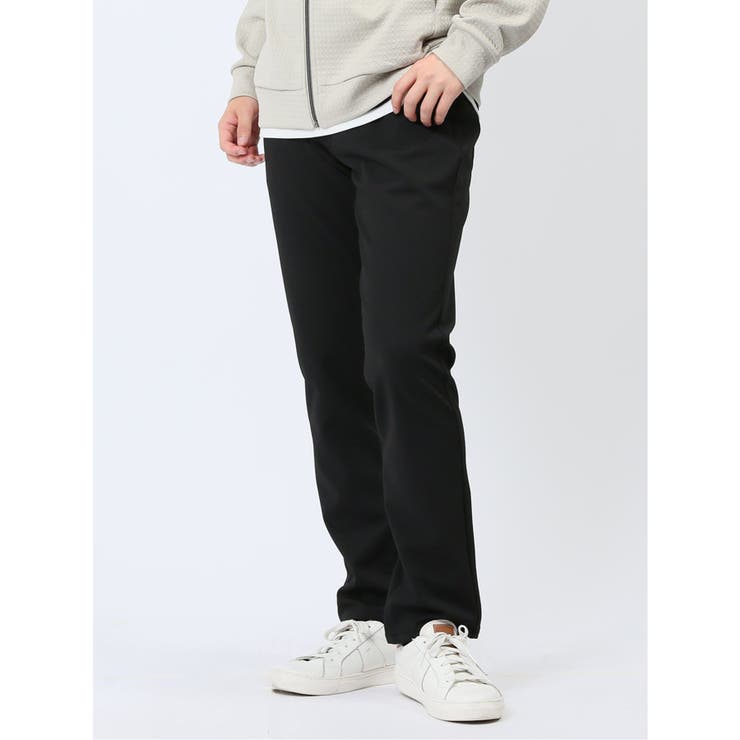 【10％OFFクーポン！2/10(火)1:59まで】TAKA-Q MEN クロスストレッチ+ジャージー スリムパンツ パンツ・ズボン