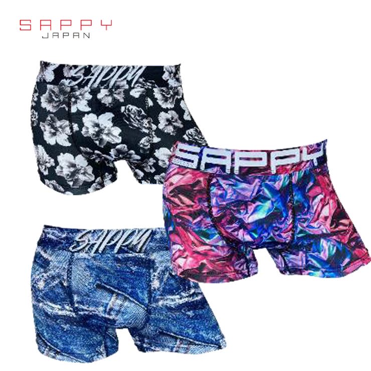 【10%OFFクーポン!11/27(木)1:59まで】COMPLETE メンズ ボクサーパンツ SAPPY NEW 3種 M L XL サピー 前閉じ インナー...