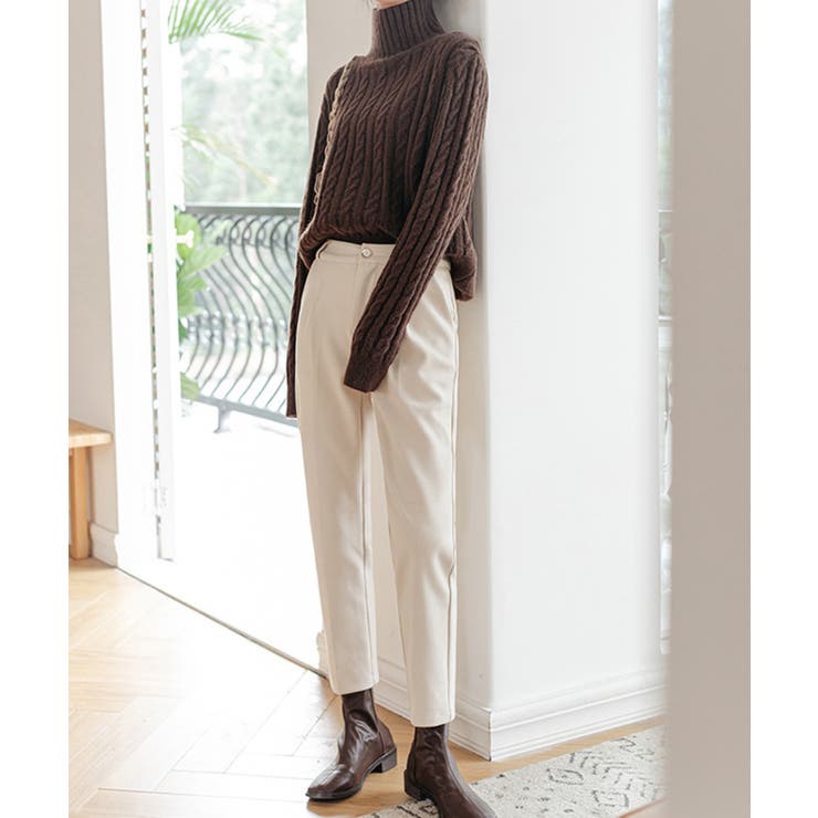 【20％OFFクーポン！7/20(月)限定】Miniministore タートルネックニットトップスケーブル編み トップス shoplistselect-10163916 SHOPLIST サンプル画像3