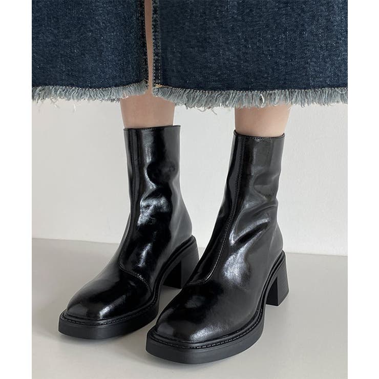 【10%OFFクーポン!11/27(木)1:59まで】Miniministore ショートブーツ レディース 太ヒール シューズ・靴