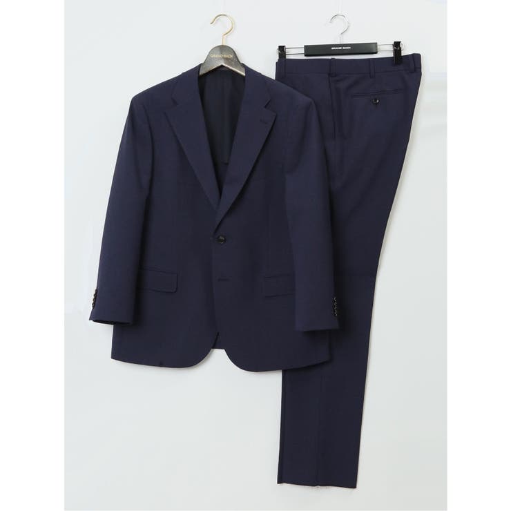 【10%OFFクーポン!11/27(木)1:59まで】TAKA-Q MEN 【大きいサイズ】グランバック/GRAND-BACK 2ボタン2ピーススーツ ミニチェ...