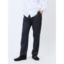 【10%OFFクーポン!11/27(木)1:59まで】TAKA-Q MEN TechMove スリムフィット ノータックパンツ デニム紺(セットアップ可能) ス...