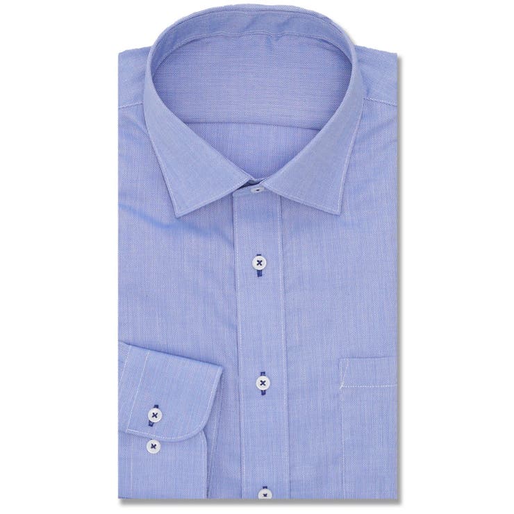 【10％OFFクーポン！12/11(木)1:59まで】TAKA-Q MEN 形態安定 吸水速乾 スタンダードフィット ワイドカラー長袖シャツ スーツ