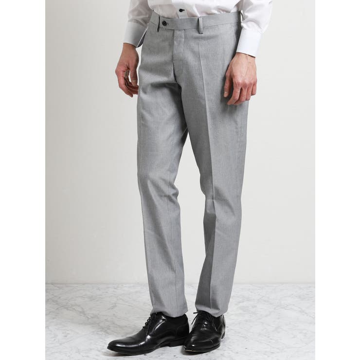 TAKA-Q MEN TAKA-Q/mens:COOLMAX ストレッチウォッシャブル スリムフィットノータックスラックス スーツ