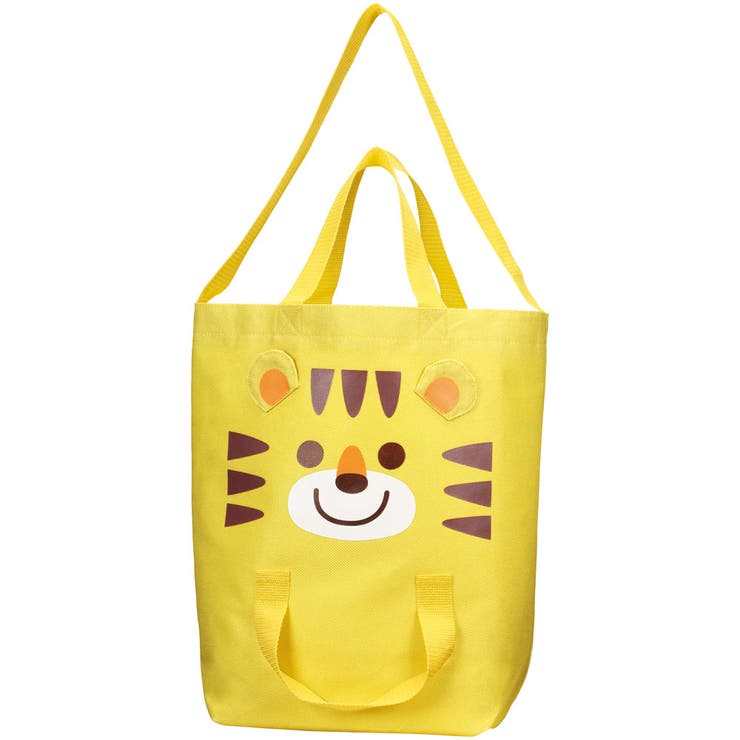 Skater 子供用 お手伝い 2WAY バッグ かばん お出かけ こども ショルダー 手提げ スケーター skater KBS36 トラ とら チアフル タイガー 動物 男の子 男子【一緒に持つ ショッピング 買い物 バッグ】 バッグ・鞄