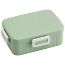 【6/11 1:59まで 10%OFFクーポン】Skater お弁当箱 1段 大人 緑 650ml かわいい シンプル 日本製 弁当箱 お弁当 スケーター YZFL7AG【一段 ランチボックス 汁漏れ 仕切り 食洗機 レンジ 対応 おしゃれ みどり グリ