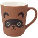Skater マグカップ 陶器製 260ml コップ カップ 食器 かわいい 陶器 スケーター skater CHMG2 TANUKI たぬき タヌキ 動物柄 ...