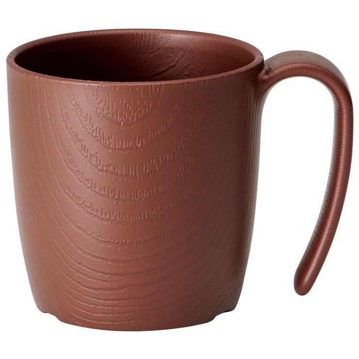 Skater もちやすい コップ ハンドル 付き プラスチック 持ち手 バイオマス原料使用 スケーター skater NMGS1HB ブラウン 茶色 男性 女性...