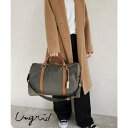 STYLE CODE 【Ungrid/アングリッド】牛革×ナイロン ラージボストンバッグ(旅行用キャリーオン) バッグ・鞄