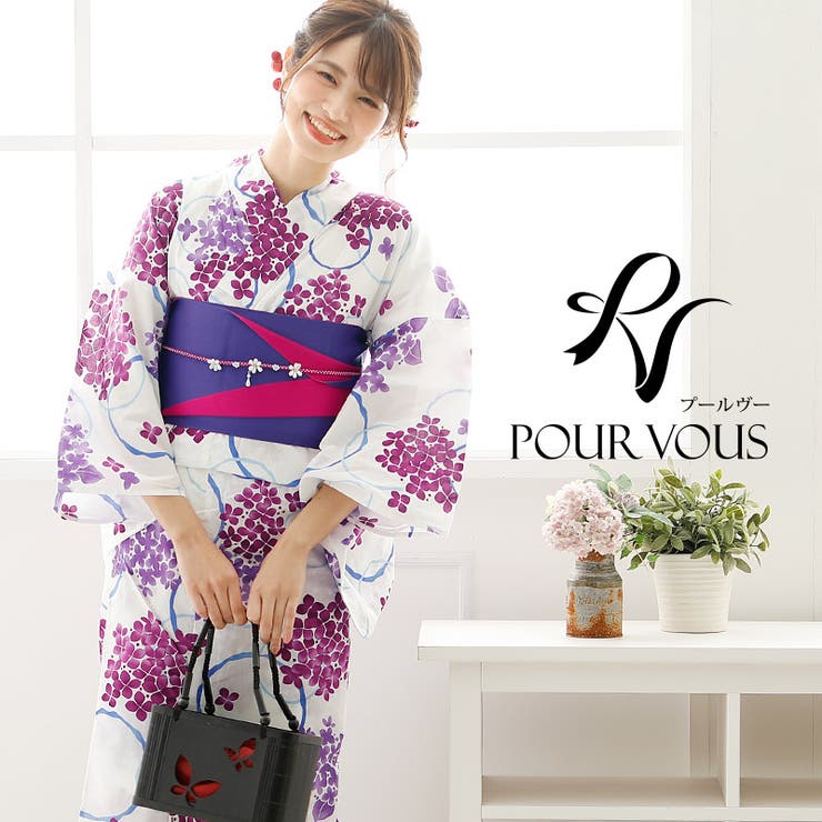 【10%OFFクーポン!11/27(木)1:59まで】PourVous 大人 浴衣 夏祭り 下駄 浴衣セット セット レトロモダン浴衣 女性 レディース 女の子...