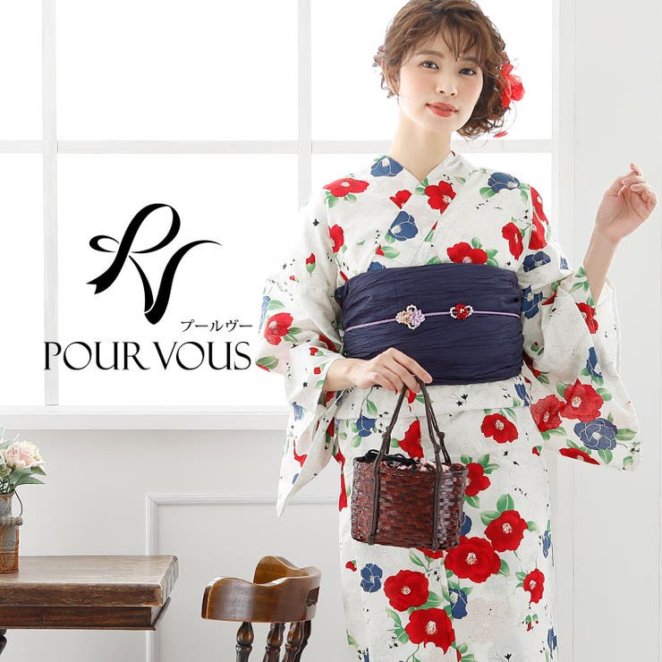 【10%OFFクーポン!11/27(木)1:59まで】PourVous レトロモダン浴衣 ゆかた 大人 下駄 レディース 帯 浴衣セット 夏祭り 女の子 セット...