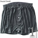 大きいサイズの店ビッグエムワン 大きいサイズ メンズ DANIEL DODD 前開き チェック柄 ニット トランクス 肌着 下着 azkt-239012 インナ...