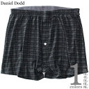 大きいサイズの店ビッグエムワン 大きいサイズ メンズ DANIEL DODD 前開き チェック柄 ニット トランクス 肌着 下着 azkt-239001 インナ...
