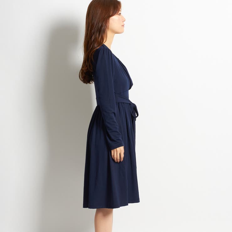 candy-house ワンピース カシュクール リボン パーティドレス 半袖 ノースリーブ 長袖 結婚式 韓国ファッション 夏 ワンピース・ドレス