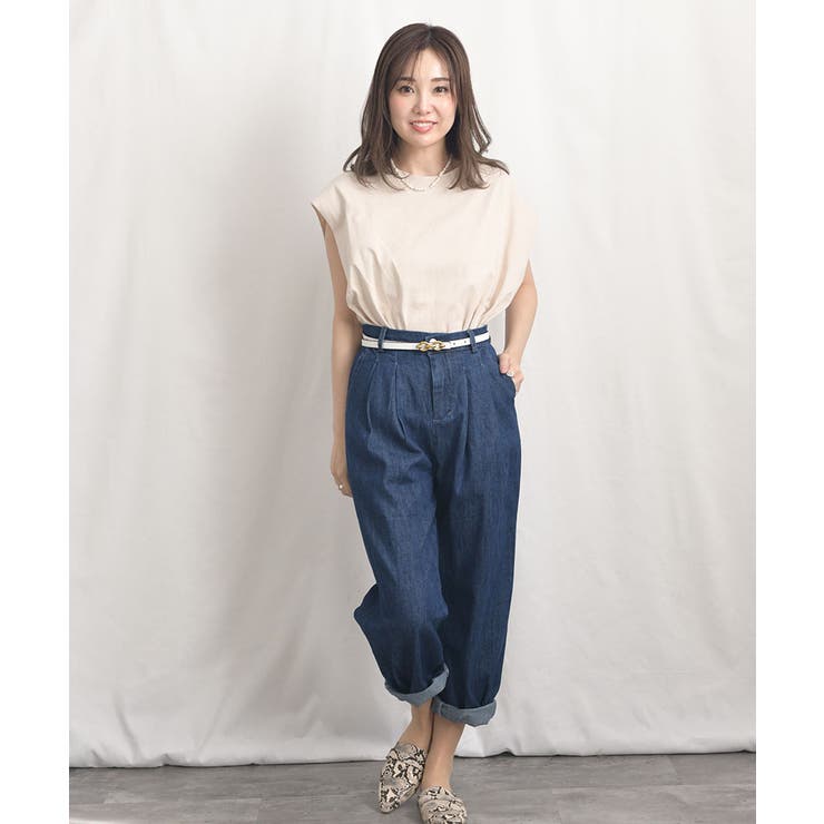 ARGO TOKYO Frenchsleeve long T-shirt 24037　フレンチスリーブロングTシャツ　フレンチスリーブTシャツ　ロングTシャツ　ベーシックTシャツ　 トップス