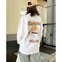 MODISH GAZE スモーキングガールRelaxed裏毛トレーナー トップス