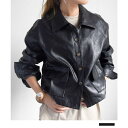 【7/11 1:59まで 5%OFFクーポン】ARGO TOKYO Fake leather short jacket 21082 フェイクレザーショートジャケ...