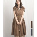 ARGO TOKYO Color Cotton Shirt Sleeveless GatherOne-piece 2902402 カラーコットンシャツスリーブレスギャザーワンピース コットンシャツワンピース ワンピース シャツワンピース ワンピース・ドレ