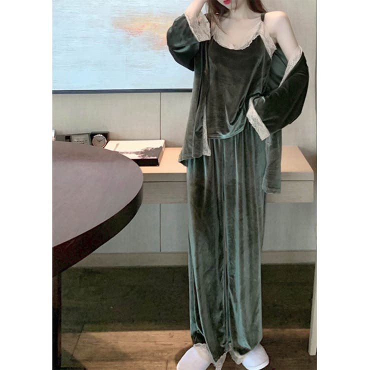 ARGO TOKYO ルームウェア5点セット韓国ファッションレディース秋冬服　ベロア　セット　インナー　パジャマセット　レース ルームウェア・パジャマ shoplistselect-10175373 SHOPLIST サンプル画像2
