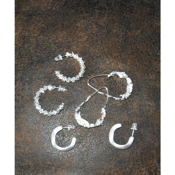 ARGO TOKYO 『S925 Coating』 Luxury Big Silver Earring 3 Type 26141 シルバー925コーテイング高級感ビッグシルバーイヤリング　イヤリング　大き目イヤリング　アクセサリー　ピアス アクセサリー
