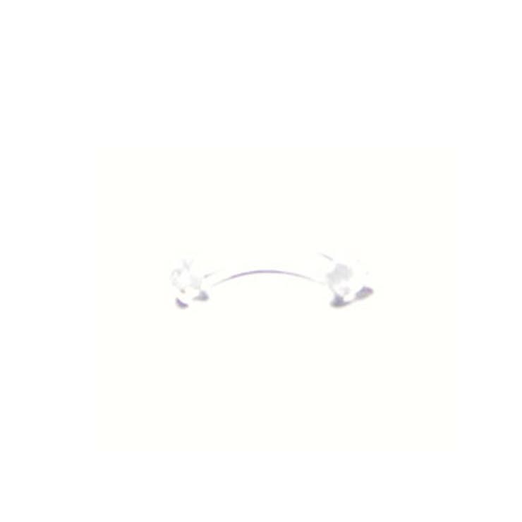 ピアス専門店HOMESLICEPRODUCTIONS 【透明ピアス】リテイナーカーブ　16G　軸長10mm【ボディピアス/ボディーピアス/アクリル/耳ピアス/アクセサリー】 アクセサリー