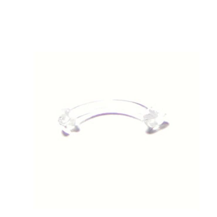 ピアス専門店HOMESLICEPRODUCTIONS 【透明ピアス】リテイナーカーブ　14G　軸長11mm【ボディピアス/ボディーピアス/アクリル/耳ピアス/アクセサリー】 アクセサリー