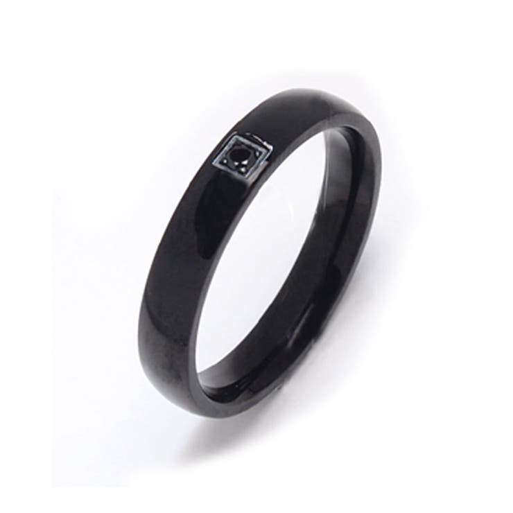 ピアス専門店HOMESLICEPRODUCTIONS 316Lサージカルステンレス ワンストーンシンプルリング【ペア リング 指輪 ネックレス ステンレス シルバー ギフト プレゼント誕生日 記念日 ホワイトデー クリスマス】 アクセサリー