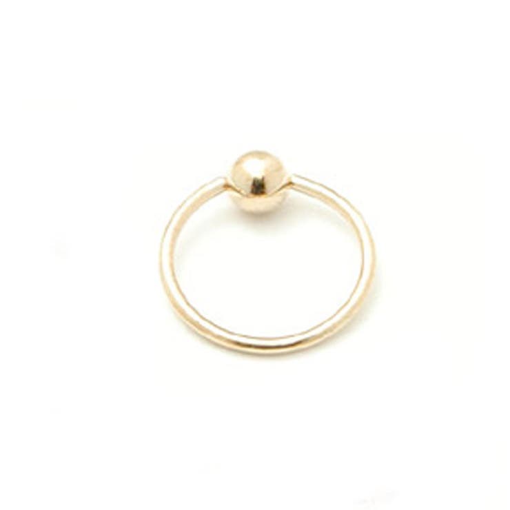 ピアス専門店HOMESLICEPRODUCTIONS ゴールドプレートキャプティブビーズリング 18G【ボディピアス/ボディーピアス/ラブレット/リップ/トラガス/ヘリックス/耳ピアス/軟骨ピアス/31