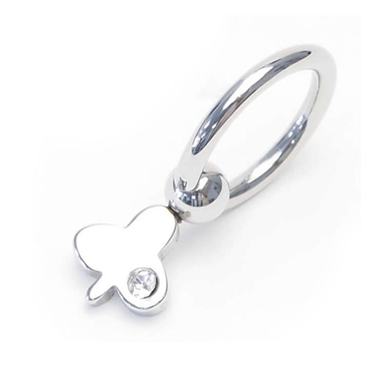 ピアス専門店HOMESLICEPRODUCTIONS キャプティブビーズリング ダングルクローバー【ボディピアス/ボディーピアス/ラブレット/リップ/トラガス/ヘリックス/耳ピアス/軟骨ピアス/316Lステンレス/アクセサリー】 アクセサリー