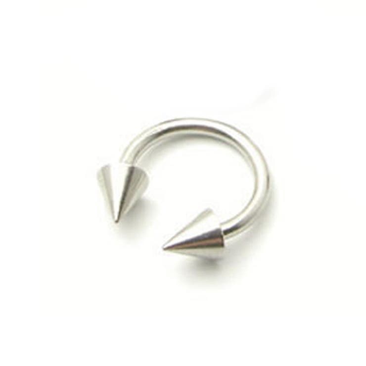 ピアス専門店HOMESLICEPRODUCTIONS サーキュラーバーベル　14G　コーン【ボディピアス/ボディーピアス/リップ/トラガス/ヘリックス/耳ピアス/軟骨ピアス/316Lステンレス/アクセサリー】 アクセサリー