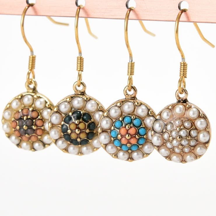 【10%OFFクーポン!11/27(木)1:59まで】ピアス専門店HOMESLICEPRODUCTIONS ピアス サージカルステンレス パール&カラービーズ ...