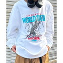 MODISH GAZE WORLD TOUR バンド風デザイン 裏毛スウェット トップス