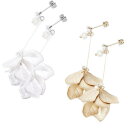 ピアス専門店HOMESLICEPRODUCTIONS ピアス サージカルステンレス 6リーフ スウィング ピアス(1ぺア) ロング レディース 両耳用 アクセサ...