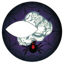 【マラソン期間中 5%OFFクーポン】ピアス専門店HOMESLICEPRODUCTIONS アイメイク タトゥーシール 2枚セットスカル&スパイダーリング【アイシャドー/アイライナー/アイライン/ステッカー/フェイスシール/フェイスペイント/TATTOO