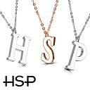 ピアス専門店HOMESLICEPRODUCTIONS 316Lサージカルステンレス アルファベットネックレス【316Lステンレス プレゼント 金属アレルギー 金...