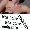 【6/27 1:59まで 10%OFFクーポン】ピアス専門店HOMESLICEPRODUCTIONS タトゥーシール 2枚セット bitadolcemoderato【タトゥーシール/TATTOO/ボディシール/刺青シール/ステッカー】【Halloween