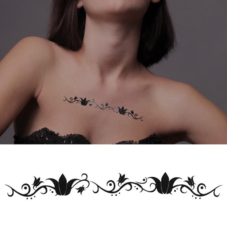 【10%OFFクーポン!11/27(木)1:59まで】ピアス専門店HOMESLICEPRODUCTIONS タトゥーシール デザインリリー【Halloween/...