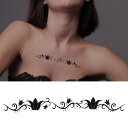 ピアス専門店HOMESLICEPRODUCTIONS タトゥーシール デザインリリー【Halloween/ハロウィン/イベント/tattooシール/ボディペイント/ボディーシール/アクセサリー/メンズ/レディース】 文房具