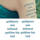 ピアス専門店HOMESLICEPRODUCTIONS タトゥーシール 2枚セット everything was beautiful and nothinghurt【タトゥーシール/TATTOO/ボディシール/刺青シール/ステッカー】【Halloween/