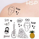 ピアス専門店HOMESLICEPRODUCTIONS タトゥーシール バラエティデザイン 6【ボディーシール/TATTOO/星/文字/蝶/バタフライ/ハート/羽/アルファベット/漢字/クロス/十字架/トライバル】【刺青シール/ステッカー/イベント/tat