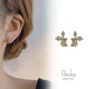 【8/11まで5%OFFクーポン】my liberty ピアス 金属アレルギー対応 花 レディース ジルコニア s925 上品 ゴールド 羽 フラワー シンプル エレガントトレンド 人気 20代 30代 40代 プレゼント プチプラ アクセサリー