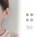 【マラソン期間中 5%OFFクーポン】my liberty ピアス 金属アレルギー対応 ゴールド 14k シンプル シルバー 花 サークル 丸い 小さめ おしゃれ フェミニン アクセ カジュアル デイリー プレゼント アクセサリー