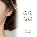 my liberty ピアス 金属アレルギー対応 サークル 女性 ジルコニア リング シルバーおしゃれ レディース 可愛い ピンクゴールド トレンド ブランド プレゼント プチプラ アクセサリー