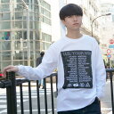 BEAT JIVE 3colors ロング スリーブ Tシャツ U.S TOUR ロゴ 韓国 オーバーサイズ ビッグシルエット 服 春 夏 秋 冬服 ロンT ストリート系 長袖 長袖Tシャツ トップス