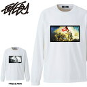 EYEDY EYEDY アイディー 大きいサイズ メンズ ロングtシャツ ロンt FREEDAMN ブランド M L XL XXL XXXL 3lおしゃれ ストリート 綿 コットン 長袖Tシャツ 長袖Tシャツ デザイン プリント Tシャツ 半袖 かっこい