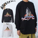 EYEDY Sacrifice サクリファイス 大きいサイズ メンズ ユニセックス ロングTシャツ SHAKA シャカ ボディ 長袖 Tシャツ M L XL 2XL 3XL 大きめ 長袖Tシャツ デザイン プリント かっこいい おしゃれ 人気 安い ブ