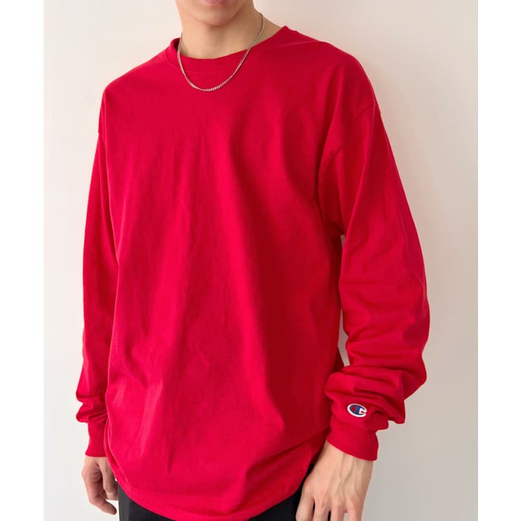 楽天市場】チャンピオン ロンt（カラーレッド）（Tシャツ・カットソー